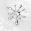 Leo Stainless Steel Irregular Brooches Women Unisex Glossy Geometric Pins Banquet Party Clothing Accessories - Image 26