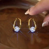 Geometric Metal Hoop Earrings for Women Gold Color/Silver Color Lady's Ear Earrings Daily Wear Versatile Jewelry - Image 10