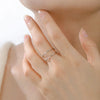 Stainless Steel Double Layer Open Rings Women Minimalist Adjustable Finger Ring Geometric Jewelry Birthday Gift - Image 5