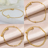 Sun Hollow Bracelets For Women Men Stainless Steel Hand Chain Vintage Sunflower Anklet Boho Foot Jewelry Gift Accessories - Image 2