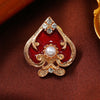 Creative Vintage Enamel Poker Hearts Lapel Pins For Women Men Baroque Palace Pearl Rhinestone Clubs Flower Brooches Badges - Image 5
