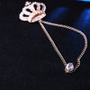 Rhinestone Crown Brooch Pin Tassel Lapel Pins Suit Shirt Collar Badge Corsage Brooches for Men Jewelry Accessories - Image 5