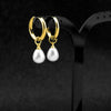 Pearl Dangle Earrings for Women Mom, Dainty Gold Plated Stainless Steel Waterdop Pearls Earring Jewelry Gifts - Image 8