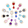 Crystal Brooch 44 20mm 10Pcs Golden Pendant Accessories Wedding Invitation Holiday Creative Decoration - Image 1
