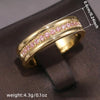 Micro Pave Cubic Zirconia Band Ring in Gold-Tone Silver-Tone and Rose Gold-Tone - Image 11