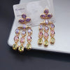 Bilincolor Cubic Zirconia Cute Tassel Summer Earring for Women - Image 2