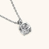 6.5mm Solitaire Drop Necklaces Gold Plated Pendant Silver Chain Jewelry For Women - Image 7