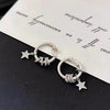 Light Elegant Simple Star Crystal Hoop Earrings For Women Metal Jewelry Party Gifts - Image 4