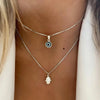 Lucky Double Layers Zircon Evil Eye Necklaces for Women Men Chain Turkish Eye Pendant Necklace Party Jewelry Gift - Image 5