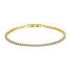 Silver Bracelet 16CM To 19CM Tennis Bracelet 2.5MM Zirconia Anniversary Gift - Image 4