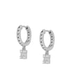 Small Hoop and Stud Earrings with Charm and Chain Styles - Image 10