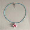 Sweet Colorful Flower Pendant Necklace for Women Girl Floral Design Rope Chain Chokers Jewelry Gift - Image 13