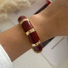 Hip Hop Punk 9 Colors Enamel Wide Bangles For Women Men Exaggerated Gold Color Bangles Bracelets Gift Jewelry - Image 9