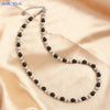 Mhs.sun 4/6/8/10MM Pearl Stainless Steel Bead Necklaces Classic Gold Plated For Women Men Daily Party Jewelry Gifts - Image 23