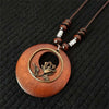 Ethnic Style Round Wood Beads Alloy Leaf Pendant Necklace For Women Girl Bohemian Sweater Chain Vintage Jewelry Accessories Gift - Image 11