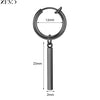 Zemo 1 PC Punk Stainless Steel Clip-on Earrings Long Tassel Pendant Earring Taper Cross Feather No-Pierced Fake Piercing 12/14MM - Image 14