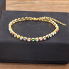 Lucky Evil Eye Shiny Charm CZ Tennis Bracelet for Women Crystal Zircon Jewelry Adjustable Chain Bangle Gift - Image 3