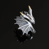 Silver Rings For Women Simple Vintage Handmade Adjustable Finger Retro Bat Ring Band Female Gift - Image 5
