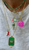 5pcs Bohemian Stacked Necklace Devil's Eye Ink Green Beads Tassel Flower Multi Charm Design Women's Daily Jewelry Gift - Image 3