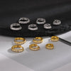 Silver Rhinestone Crystal Hoop Earrings for Women Girls Romantic Earrings Jewelry Gifts - Image 5