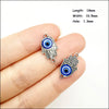 Palm Oval Flower Connectors Antique Silver Plated Blue Resin Eyes For Bracelets Charms Making Jewelry Hcjbab - Image 6