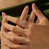 Dazzling Eternity Band Rings Silver Stackable Ring For Women Jewelry - Image 2