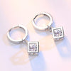 Crystal Square Zirconia Earrings, Women's Wedding Party Accessories Jewelry - Image 3