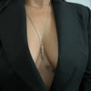 Stonefans Rhinestone Non Piercing Simple Nipple Chain for Women Jewelry Luxury Body Chain Bikini Sexy Accessories Club