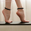 1Pair Ankle Belt Black Punk Leather Anklet Chain Women Foot Decor Accessories YK2 Jewelry Gifts - Image 1