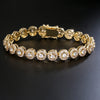 European And American Round Zircon Bracelet Bangles Unisex Punk Style Hip-hop Jewelry - Image 3