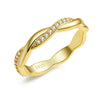 Silver Twisted Vine Ring Cubic Zirconia Eternity Cross Band Ring Stacking for Women Wedding Gift 3 Colors - Image 8