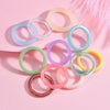 Korean Colorful Transparent Resin Acrylic Rings Set for Women Geometric Thin Round Ring Wedding Jewelry - Image 2