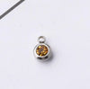 60 piece/lot Stainless Steel Crystal Pendant steel Gold Color 12 Birthstone Charm Round 6mm 6.5mm Rhinestones Charms - Image 15