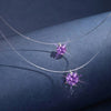 Silver Shiny Round Zircon Pendant Necklaces Chain Choker Statement Necklace For Women Collares Jewelry Gift - Image 6