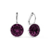 Bella Drop Earring for Women Christmas Birthday Austrian Crystals Round Cut Dangle Silver Gold Color Pierced Jewelry - Image 6