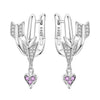 Silver Colorful Love Satellite Drop Earrings Women Earrings Charm Versatile Party Jewelry Gifts - Image 34