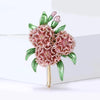 Mother's Day Enamel Carnation Brooches for Women Plant Flower Pins Gift for Mother Office Party Friend Gifts Jewelry Accessories - Image 5