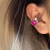 1Pcs Shiny Imitation Pearl Zircon Ear Clip For Women Punk Metal C-shaped Geometric No Piercing Ear Cuff Y2K Jewelry Gift - Image 8