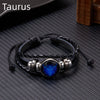 12 Constellation Zodiac Sign Charm Luminous Bracelets Men Women Vintage Multilayer Wrap Leather Bracelet Bangle Birthday Gift - Image 17