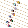 Simple Colored Zirconia Charm Bracelet Women's Oval Stainless Steel Bangle Jewelry - Image 6