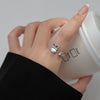 Retro Purse Rabbit Female Lovely Sweet Chinese Zodiac Animal Silver Opening Rings - Image 2