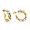 Green White Color Crystal Zircon Hoop Earrings For Women Stainless Steel Heart Square Leaf Shape Pendant Earring Gifts - Image 11