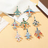 Classic Aircraft Model Fighter Jet Shaped Enamel Pins Funny B2 Bomber Design Golden Brooches - Image 3
