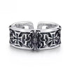 1Pcs Rings Cross Figure Hombres Jewelry Vintage Y2k Anel Punk Gothic Couple Ring Adjustable Nuevo En Anill - Image 2