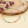 Summer Turquoise Blue Miyuki Bohemia Ethinic Beach Freeshness Tube Beads Bracelet - Image 2