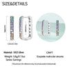 Sales Silver Earrings Rainbow Zirconium Square Hoop Earrings For Women Anniversary Wedding Jewelry Gifts - Image 5