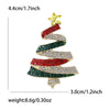 Rhinestone Christmas Tree Brooches for Women Plant Pins Friends Party Gifts Banquet Jewellery Accessories - Image 2