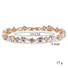 XP Jewelry (20 cm x 10 mm) Zircon Double Heart Knot Bracelet For Women Jewelry Gold Plated Eco Friendly - Image 17