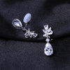 Elegant Water Drop Zircon Non Pierced Clip on Earrings for Women Stud Earrings Wedding Party Jewelry Gift - Image 4
