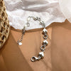 Silver Bracelet Geometric Cube Circle Punk Asymmetric Beaded For Woman Girl Jewelry Gift - Image 12